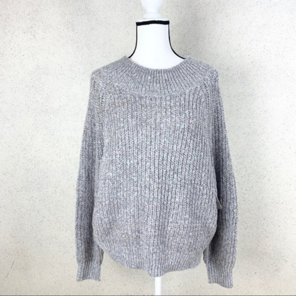BP Sparkle Shaker Stitch Sweater Gray Large NWOT